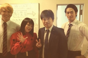 ナベプロさんのライヴにて楽屋へごあいさつ。