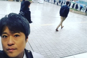 朝の取手駅でのご挨拶