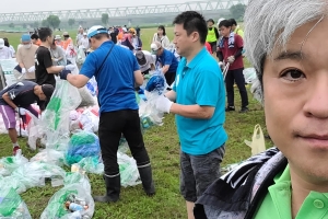 とりで利根川大花火・翌朝清掃